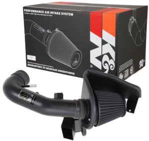 Ford Mustang Performance Air Intake - K&N Engineering - Blackhawk - Black - `11-`14
